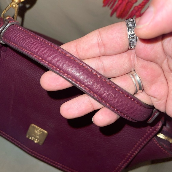 Authentic MCM pebbled leather satchel with removable strap conversion handbag - Picture 9 of 17